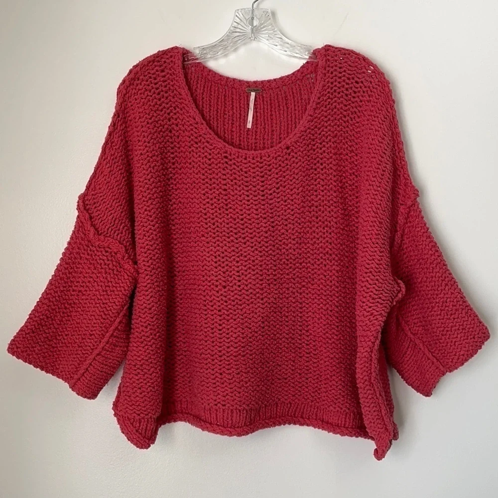 Free People Halo Chunky Knit Sweater Size S